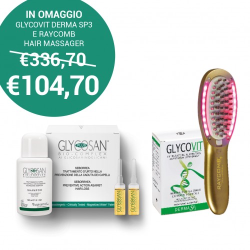 Offerta Glycosan Plus Seborrea - cofanetto shampoo + fiale
